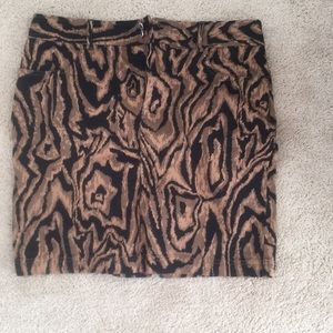 Chaps Animal Print Pencil Skirt